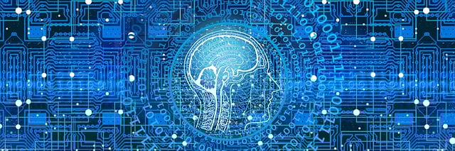 Stylized neural network illustrating brain connections